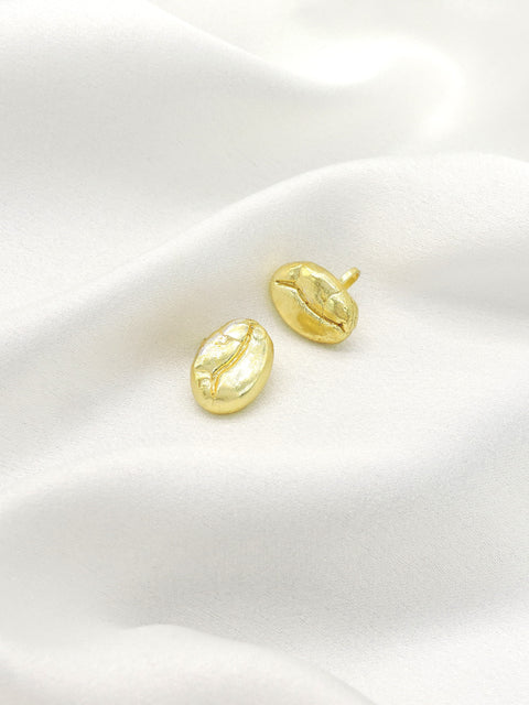 Gold Coffee Bean Ear Cuffs | Minimal No-Piercing Ear Wrap