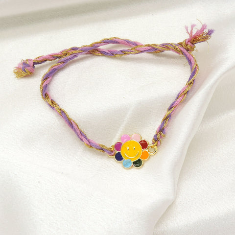 Smiley Flower Kids Rakhi by Joyrias