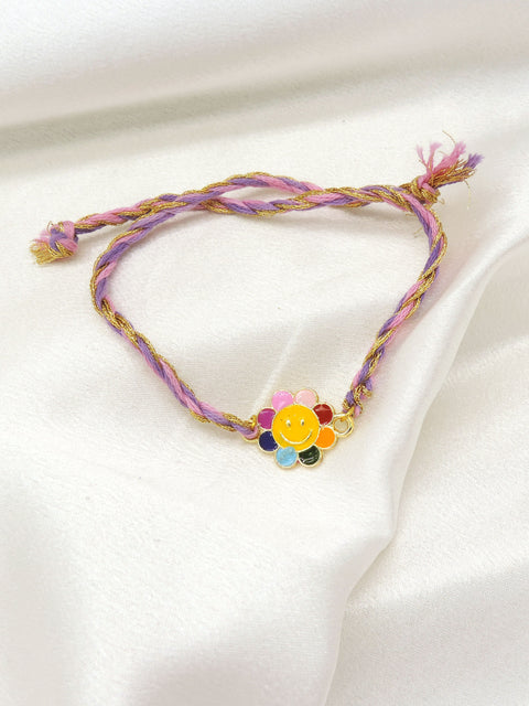 Smiley Flower Kids Rakhi by Joyrias