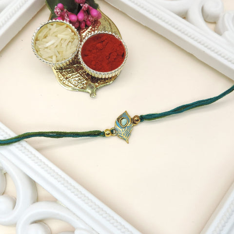 Peacock Feather Bhaiya Rakhi