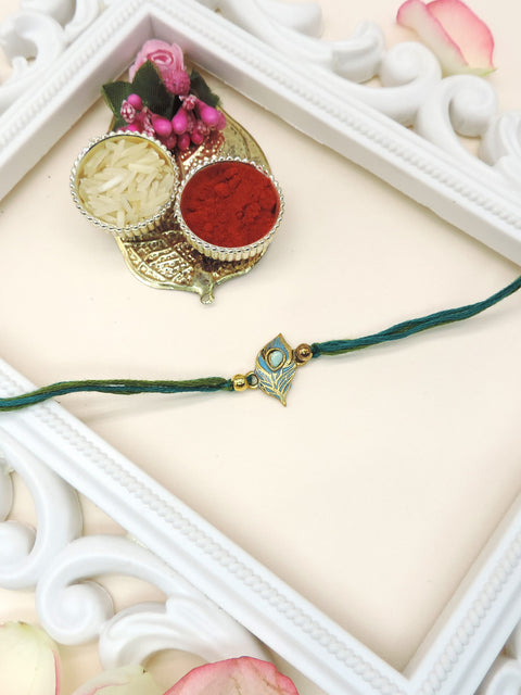 Peacock Feather Bhaiya Rakhi