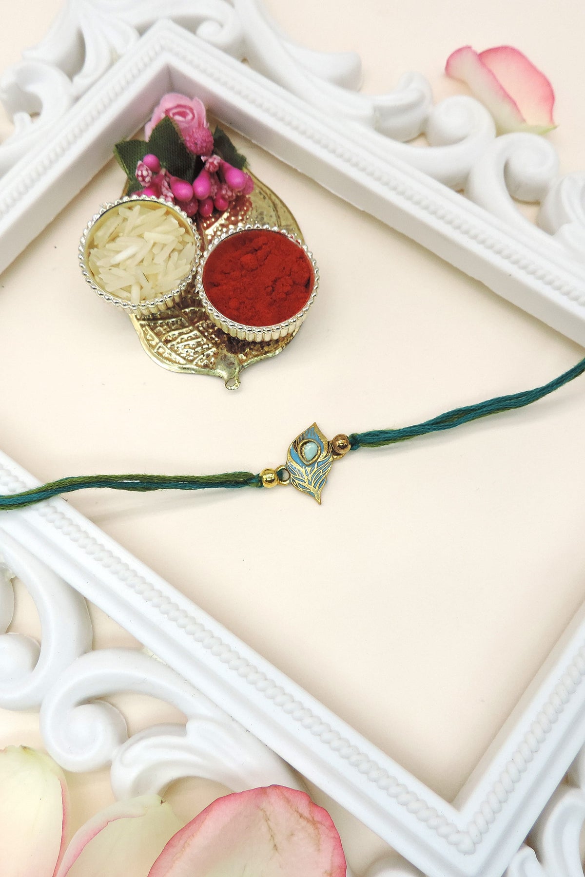 Peacock Feather Bhaiya Rakhi