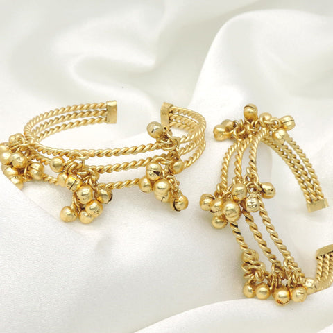 Luxe Ghungroo Rope Bangle Set by Joyrias