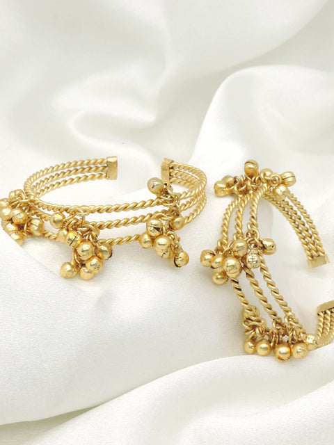 Luxe Ghungroo Rope Bangle Set by Joyrias
