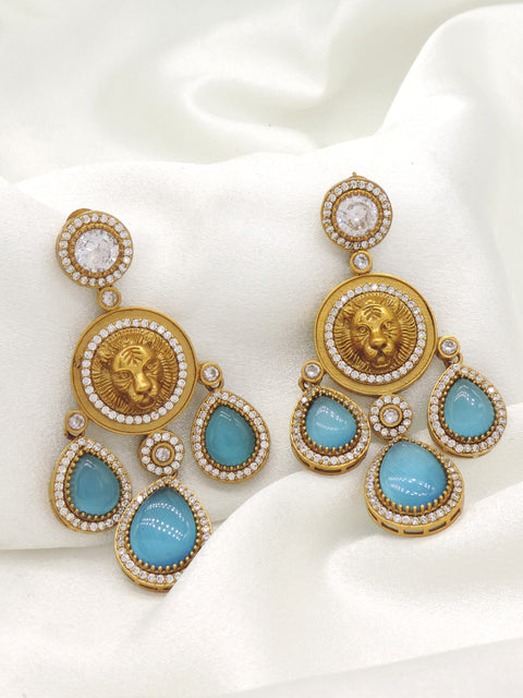 Royal Turquoise Statement Earrings