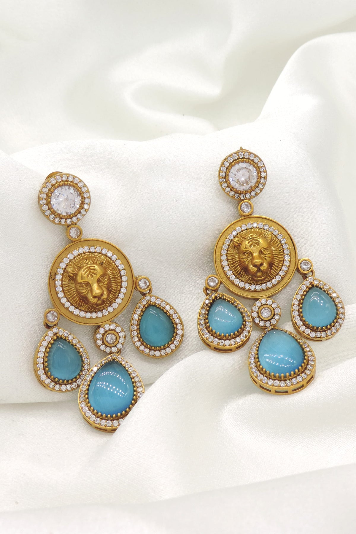 Royal Turquoise Statement Earrings