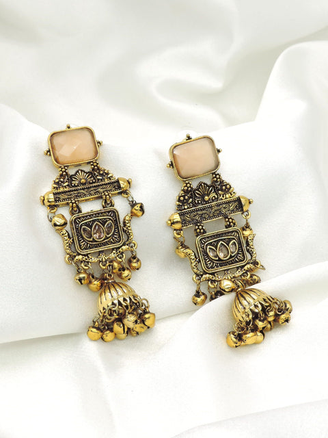 Blush Antique Jhumka Earrings | Joyrias