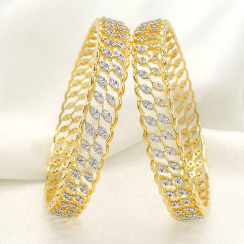 Luxe CZ Chain Bangle Set by Joyrias