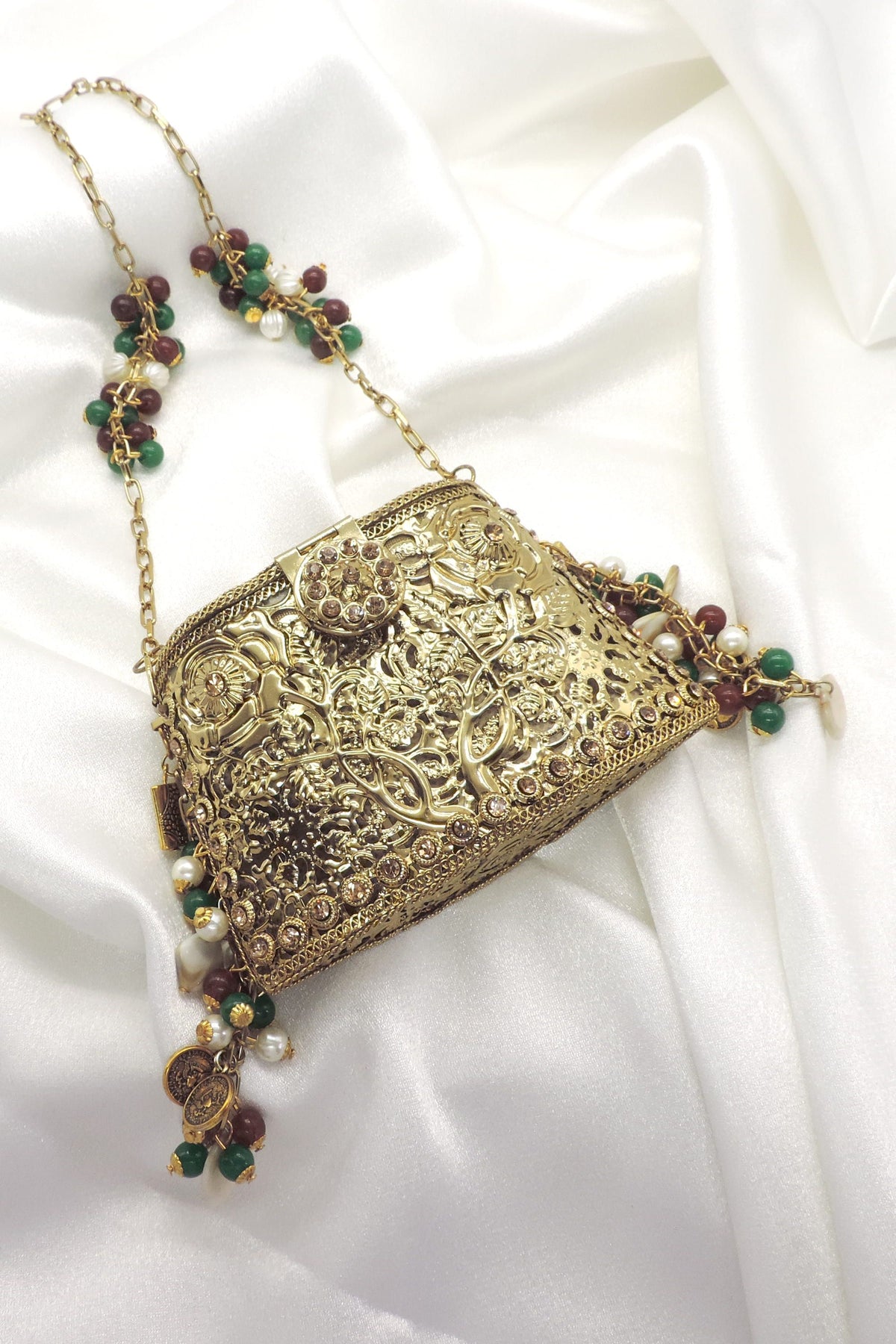 Antique Filigree Potli Clutch Bag by Joyrias
