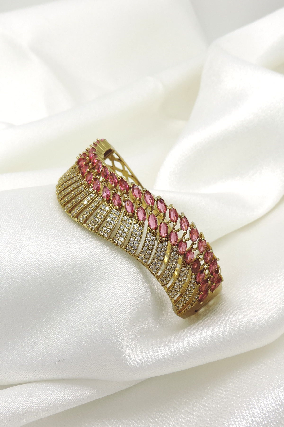 Rose Pink CZ  Bracelet by Joyrias
