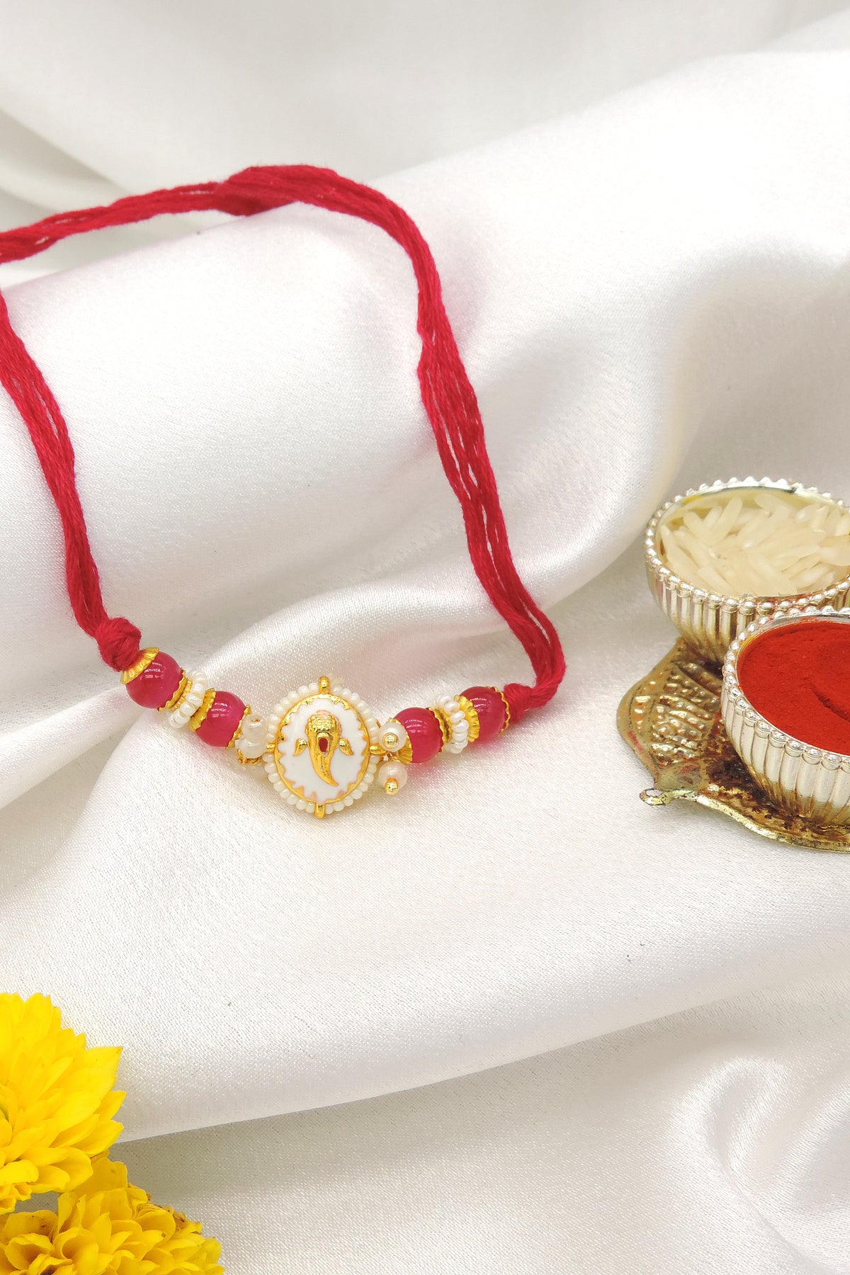 Ganesha Blessing Bhaiya Rakhi