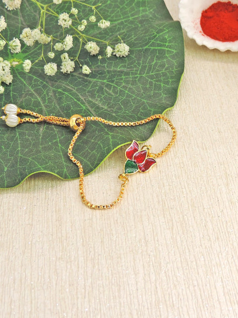 Lotus Rakhi for Sister or Bhabhi Rakhi