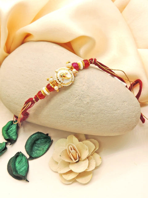 Ganesha Blessing Bhaiya Rakhi by Joyrias