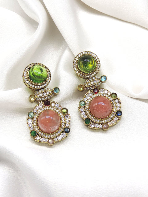 Celestial Multicolor Drop Earrings