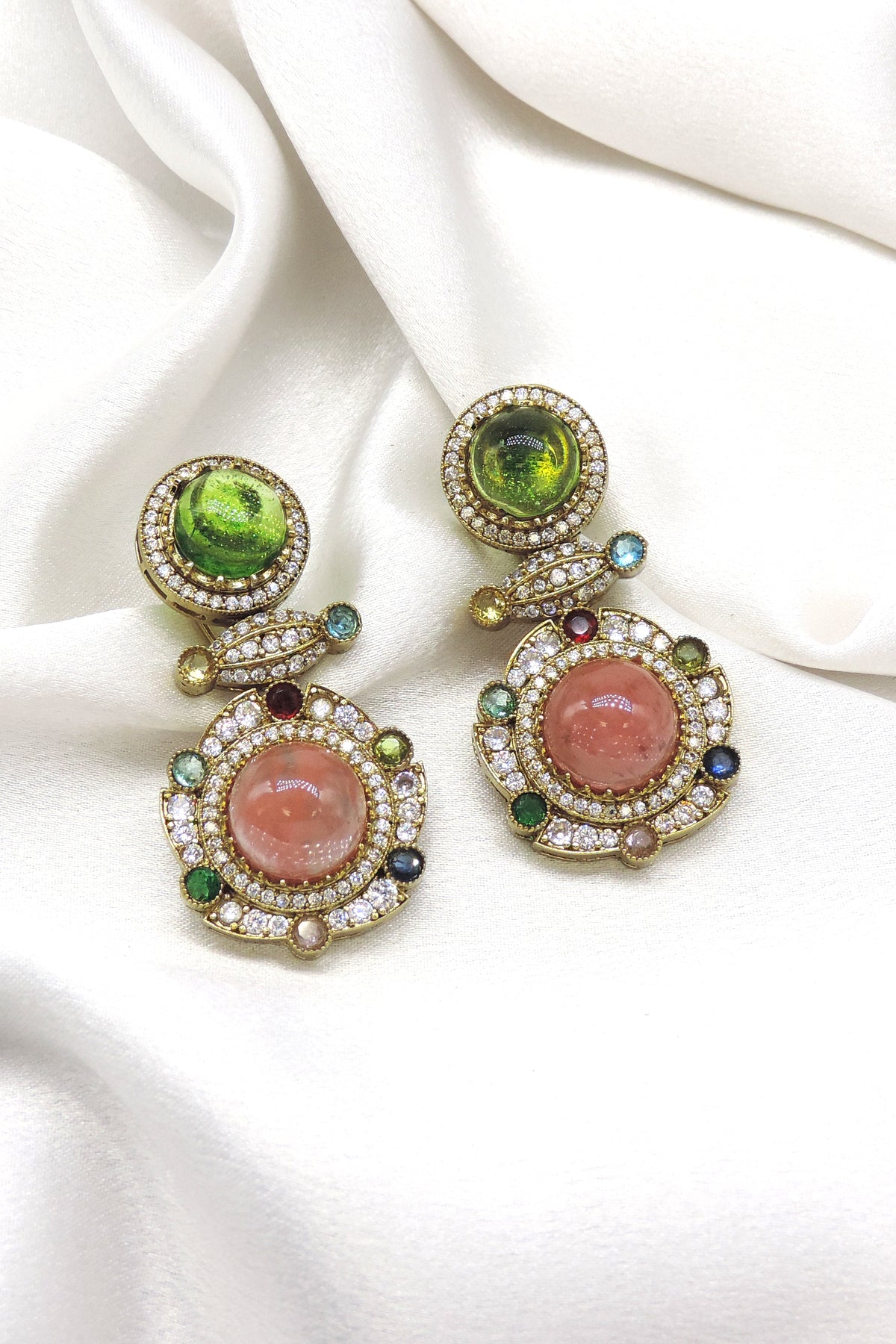 Celestial Multicolor Drop Earrings