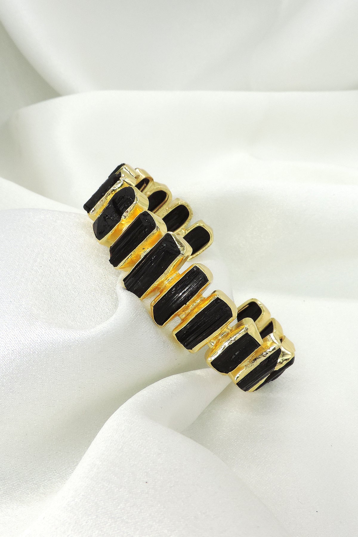 Multistone Open Cuff Bracelet