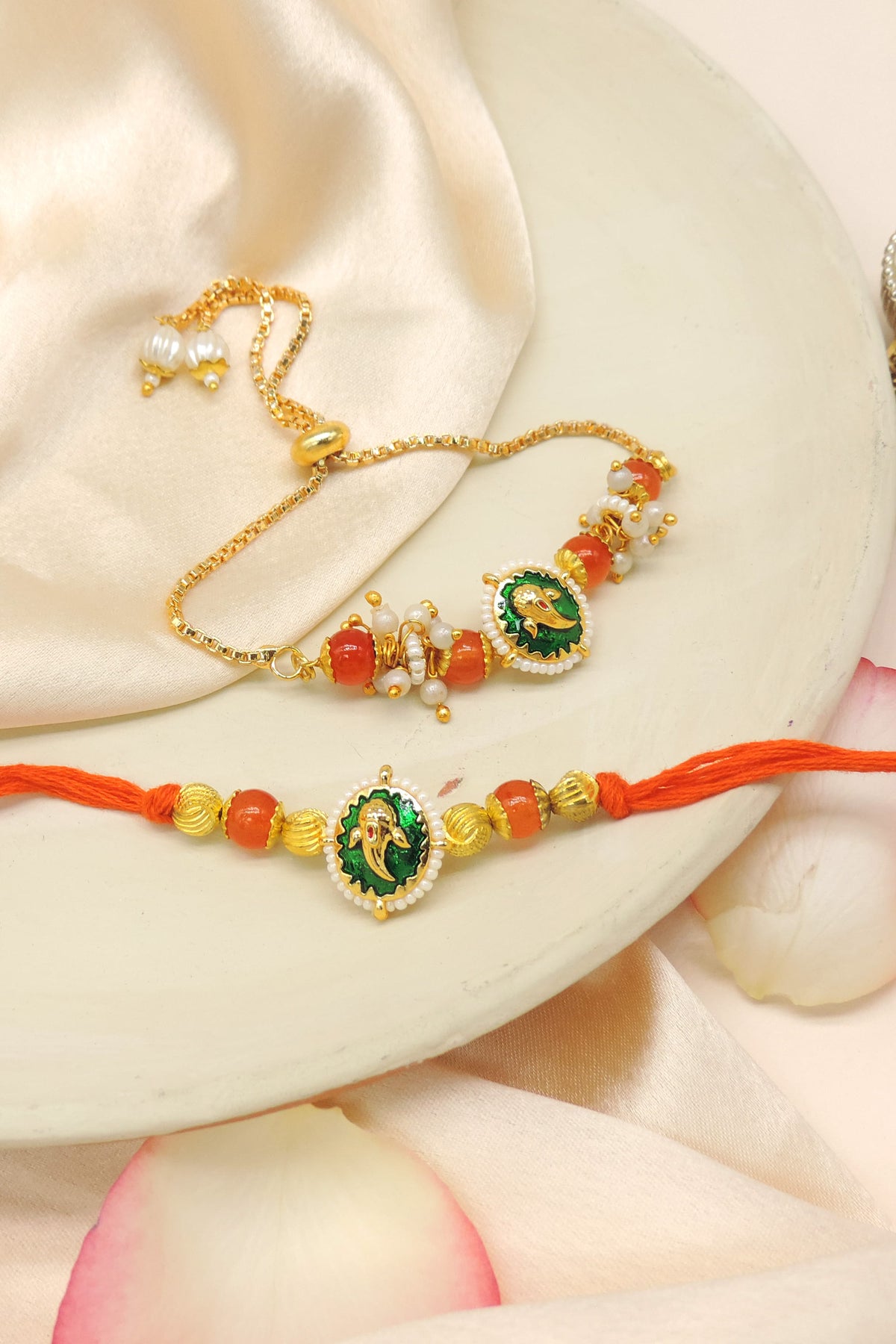 Ganesha Bhaiya Bhabhi Rakhi Set