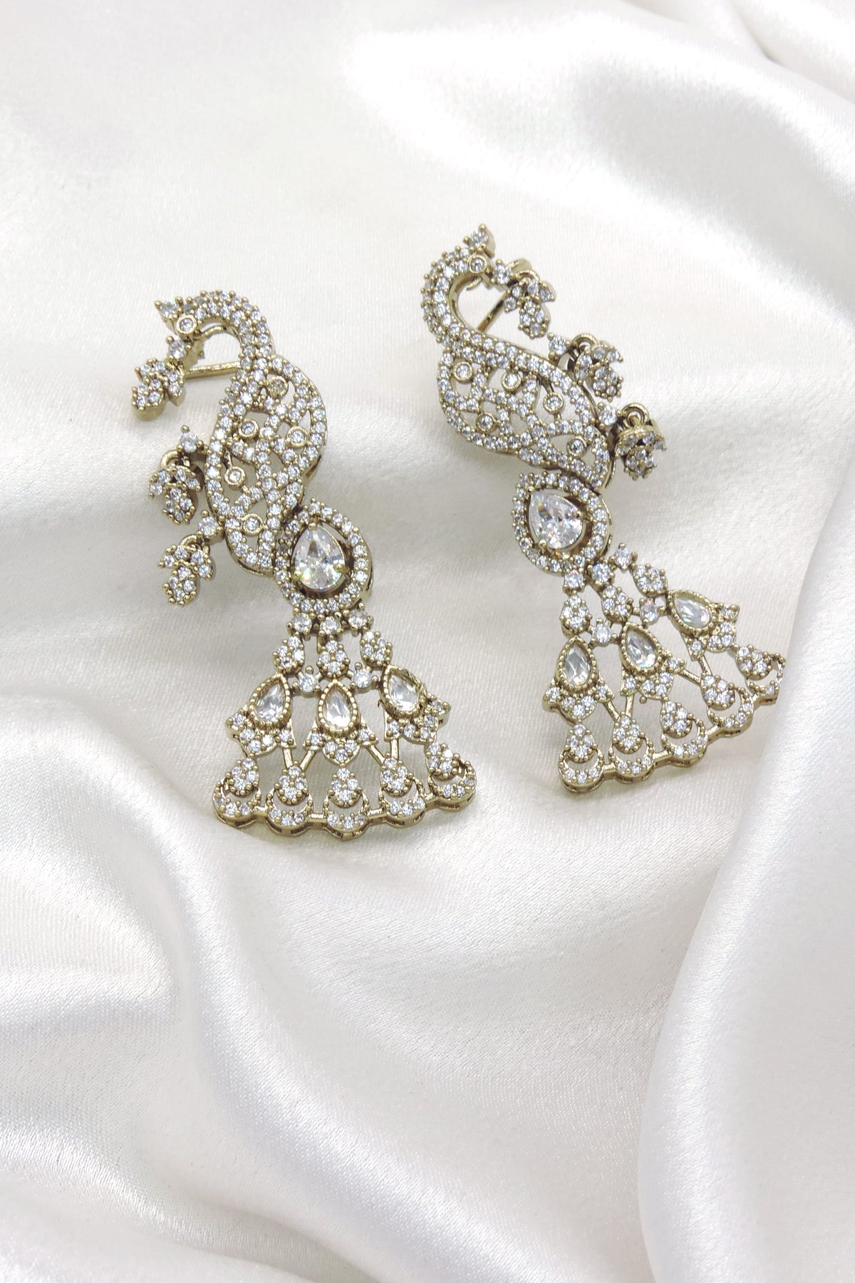Ruby Peacock AD Ear Cuff Earrings