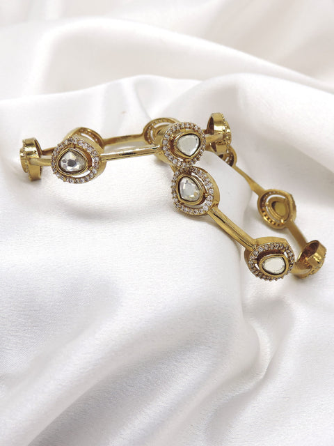 CZ Teardrop Bangle Set by Joyrias