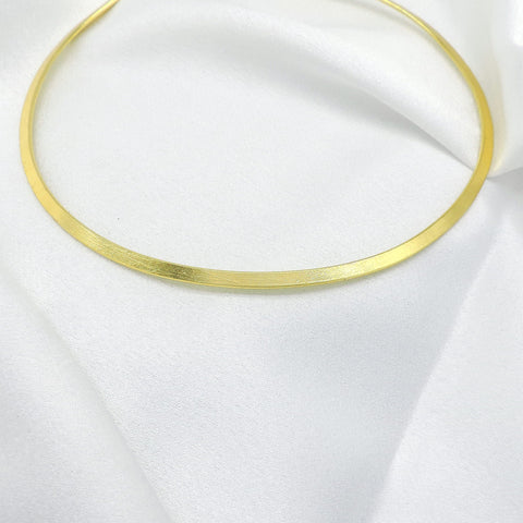 Minimal Gold Choker Necklace | Slim Gold Collar Necklace | Joyrias