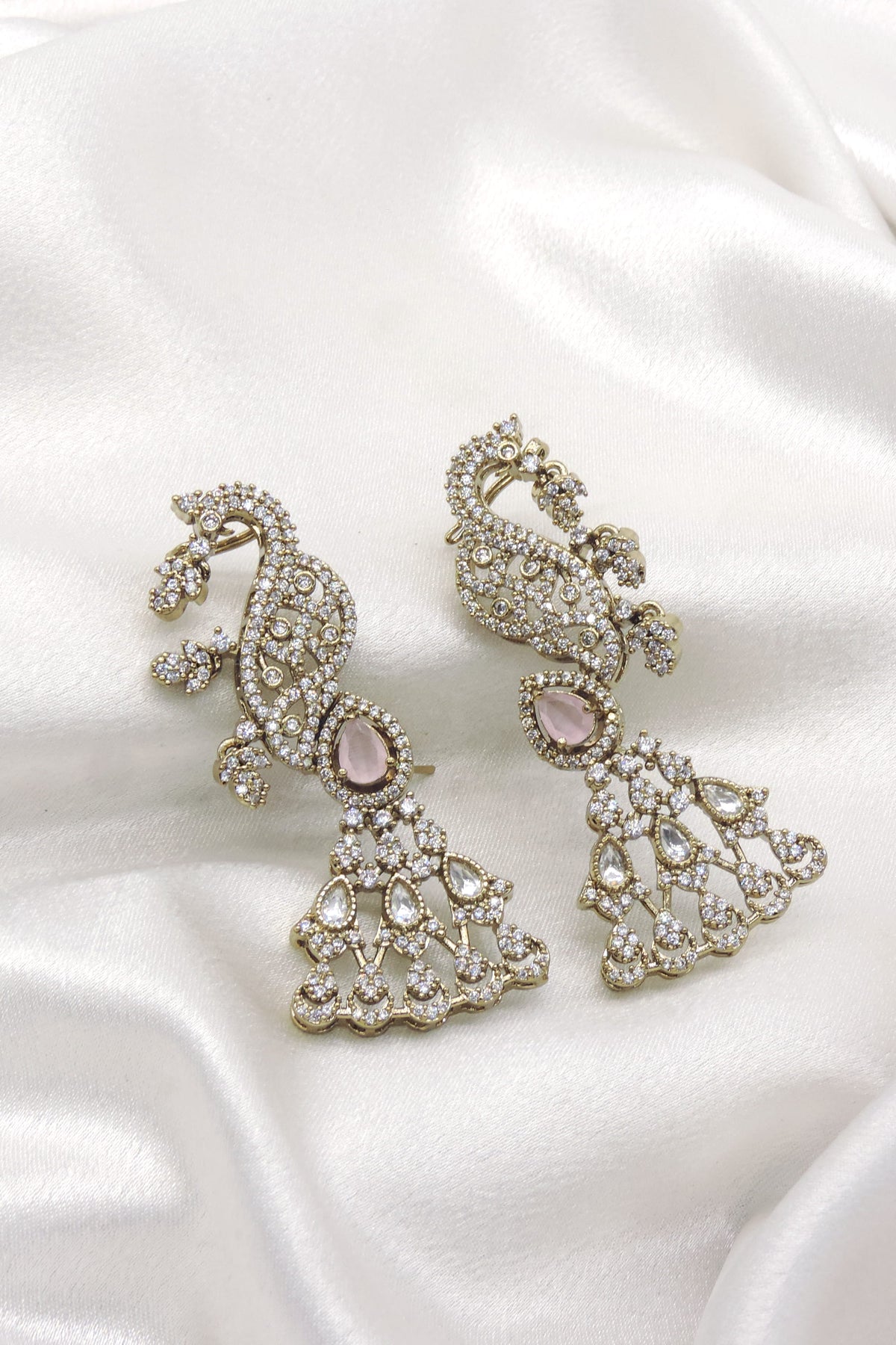 Ruby Peacock AD Ear Cuff Earrings