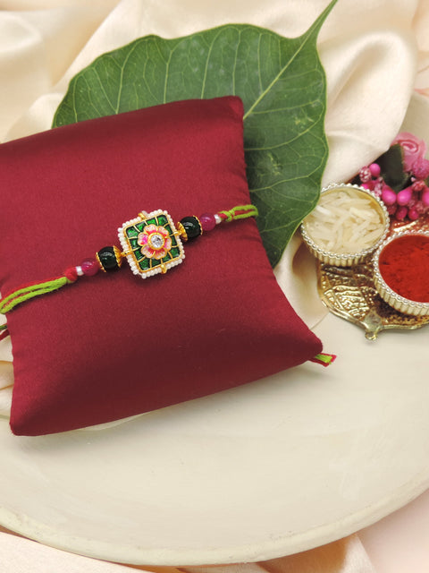 Floral Meena Bhaiya Rakhi
