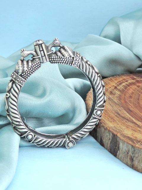 Elephant oxidized kada bangle – Indian traditional elephant motif bangle USA – Joyrias