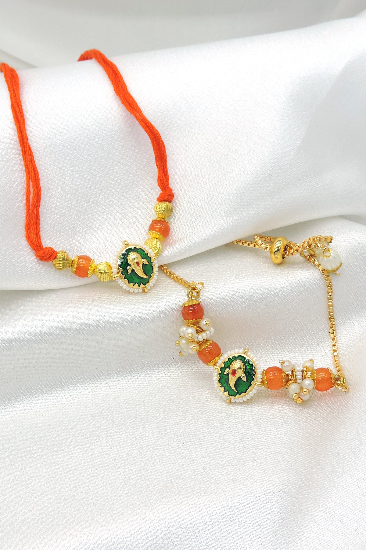 Ganesha Bhaiya Bhabhi Rakhi Set