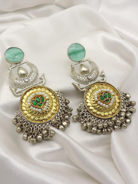 Heritage Ghungroo Disc Earrings