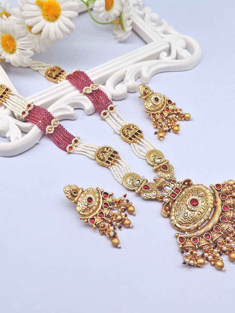 Gold Plated Kundan Necklace Image 0