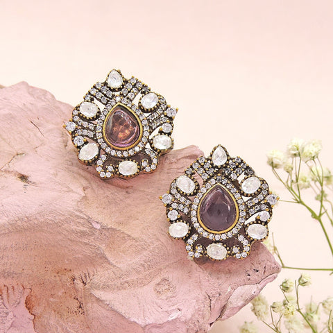 Victorian stud earrings – Indian Victorian style stud earrings for women USA – Joyrias