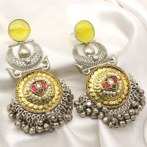 Heritage Ghungroo Disc Earrings