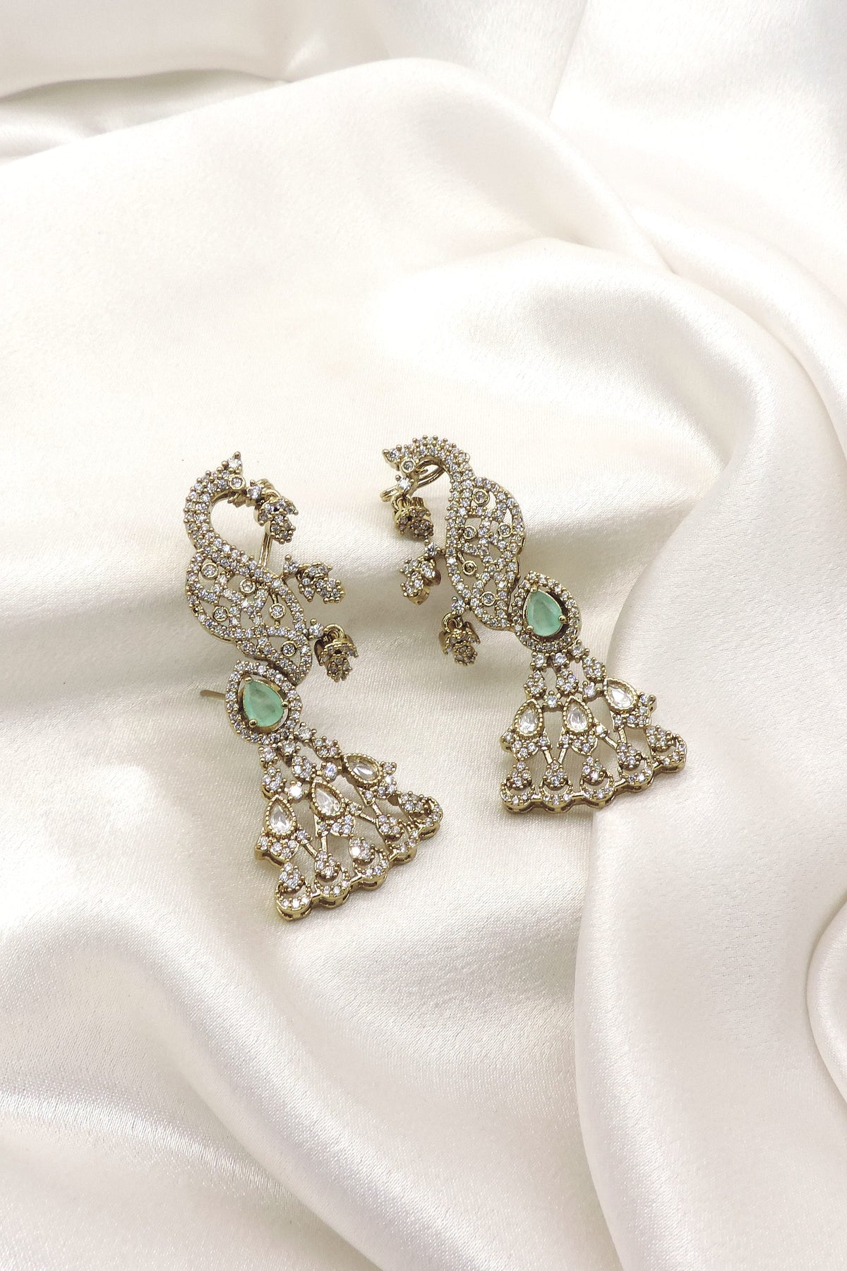 Ruby Peacock AD Ear Cuff Earrings