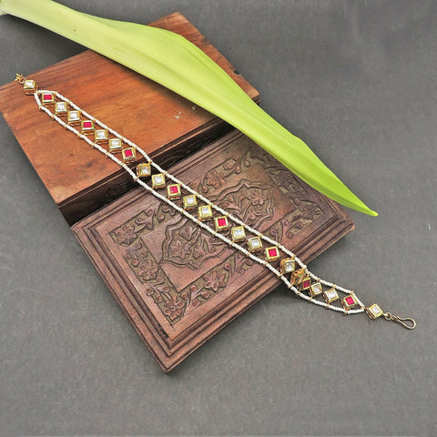 Kundan mathapati in diamond shape – Indian diamond mathapati for weddings USA – Joyrias