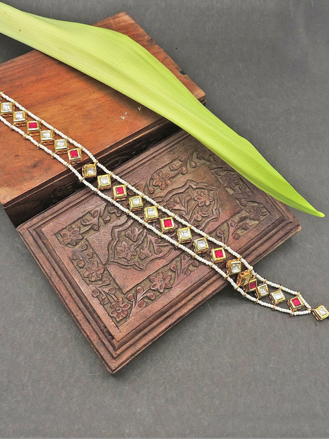 Kundan mathapati in diamond shape – Indian diamond mathapati for weddings USA – Joyrias