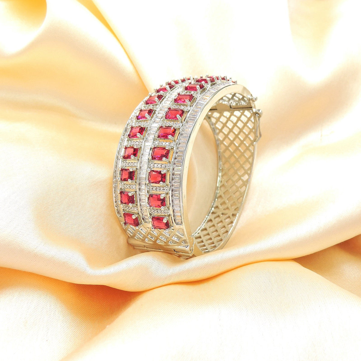 Silver tone bracelet – Indian silver finish bracelet for women USA – Joyrias