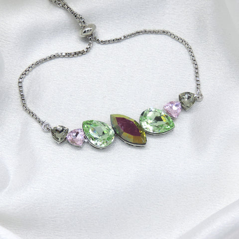 CZ Teardrop Slider Bracelets