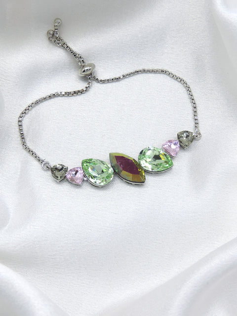 CZ Teardrop Slider Bracelets