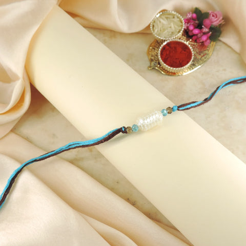 Pearl Bead Minimal Bhaiya Rakhi