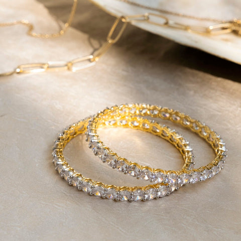 AD bangles – Indian American diamond bangles for weddings and festivals USA – Joyrias