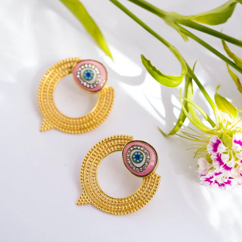 Evil eye earrings – Indian evil eye protection earrings for women USA – Joyrias