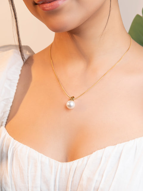 Pearl pendant necklace – elegant pearl necklace for women USA – Joyrias
