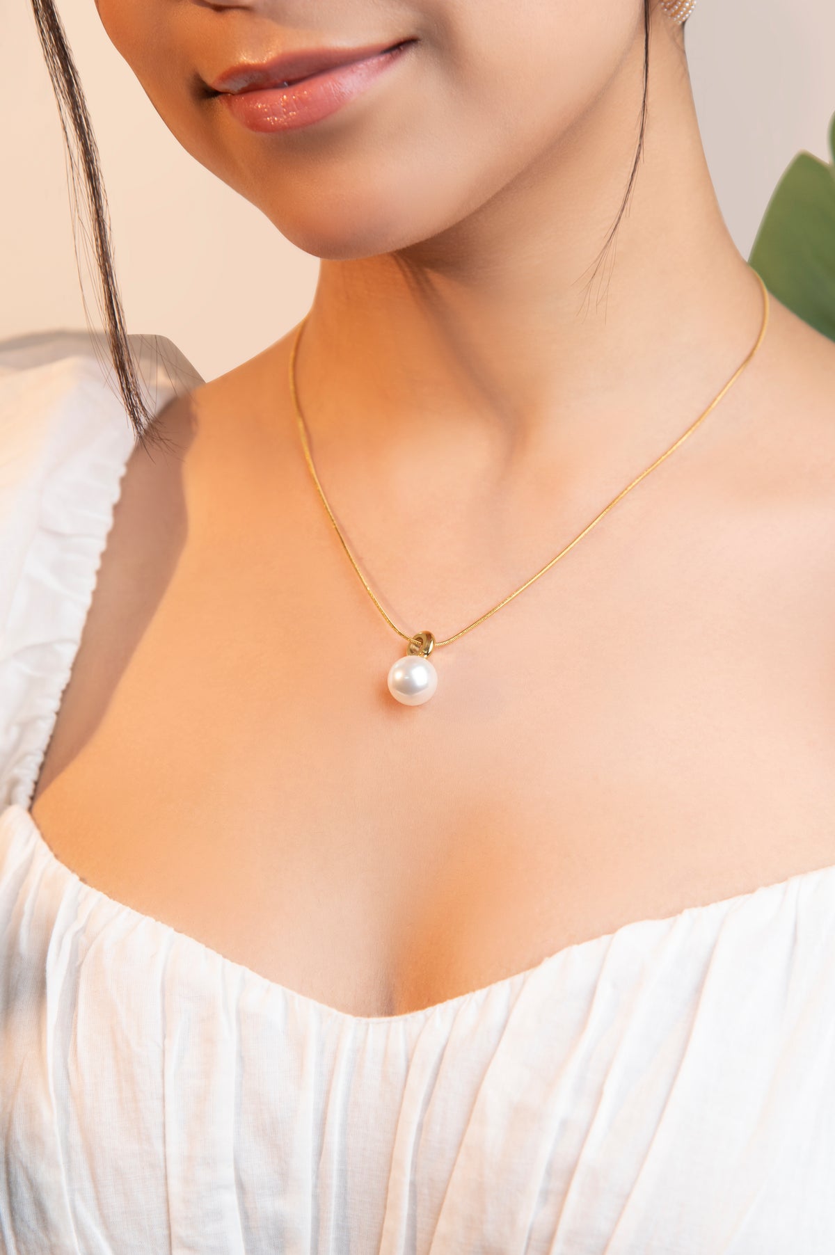 Pearl pendant necklace – elegant pearl necklace for women USA – Joyrias