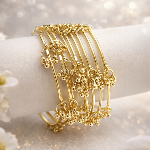 2.8 Multicolor Raindrop Glass Bangles Set | Trendy Waterdrop Stackable Bangles for Women | Mix Color Daily & Festive Wear |12 bangles in each set