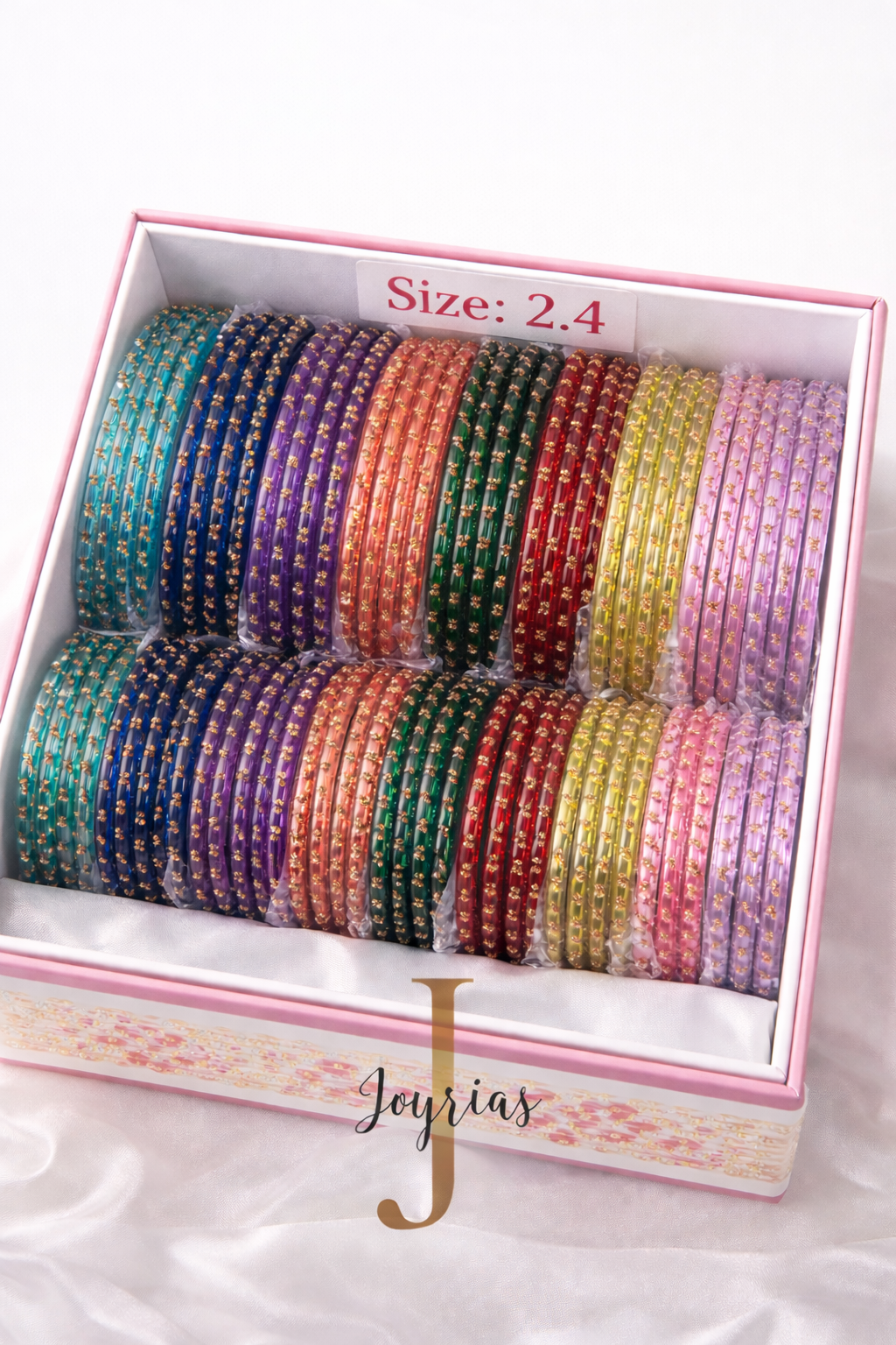 2.4 Multicolor Raindrop Glass Bangles Set | Trendy Waterdrop Stackable Bangles for Women | Mix Color Daily & Festive Wear |12 bangles in each set