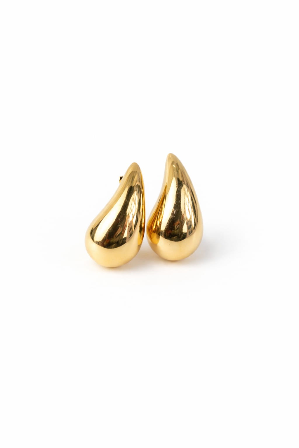 Minimalist Gold Teardrop Stud Earrings