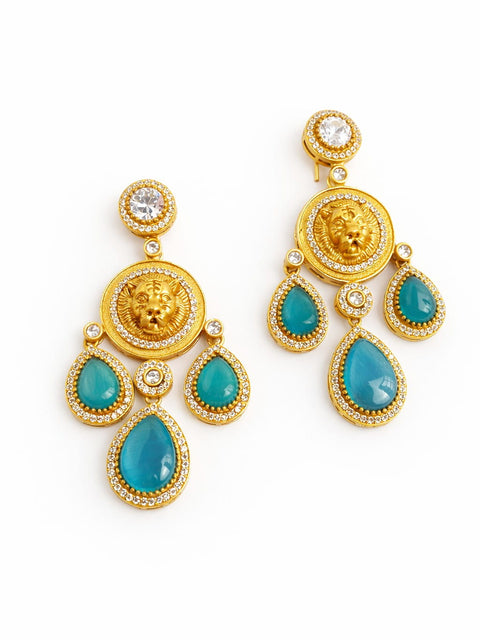 Royal Turquoise Statement Earrings