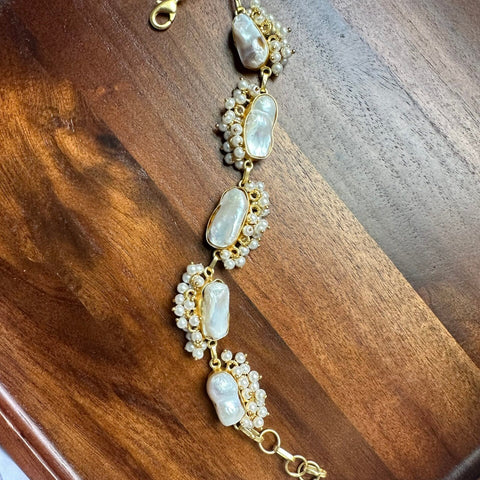 Mother of pearl bracelet – Indian MOP bangle bracelet for women USA – Joyrias