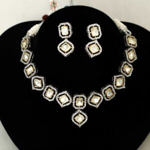 Rahi Pachi Kundan Necklace set