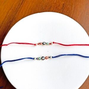 3 Evil Eye stone Rakhi